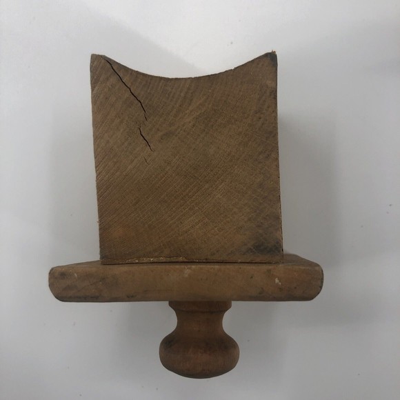 Vintage HARRAS 59 Cast Iron Grinder Table Mounted Wood Block Handle Germany - Picture 10 of 16